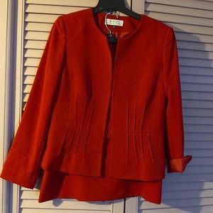 Tahari ASL power red suit.